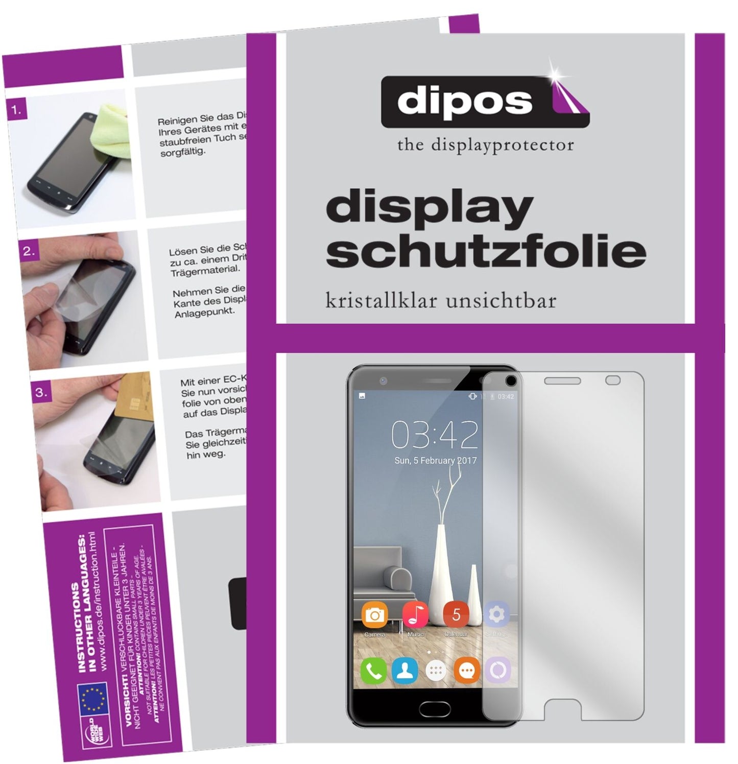 1x Schutzfolie klar für Oukitel OK6000 Plus Display-Schutzfolie