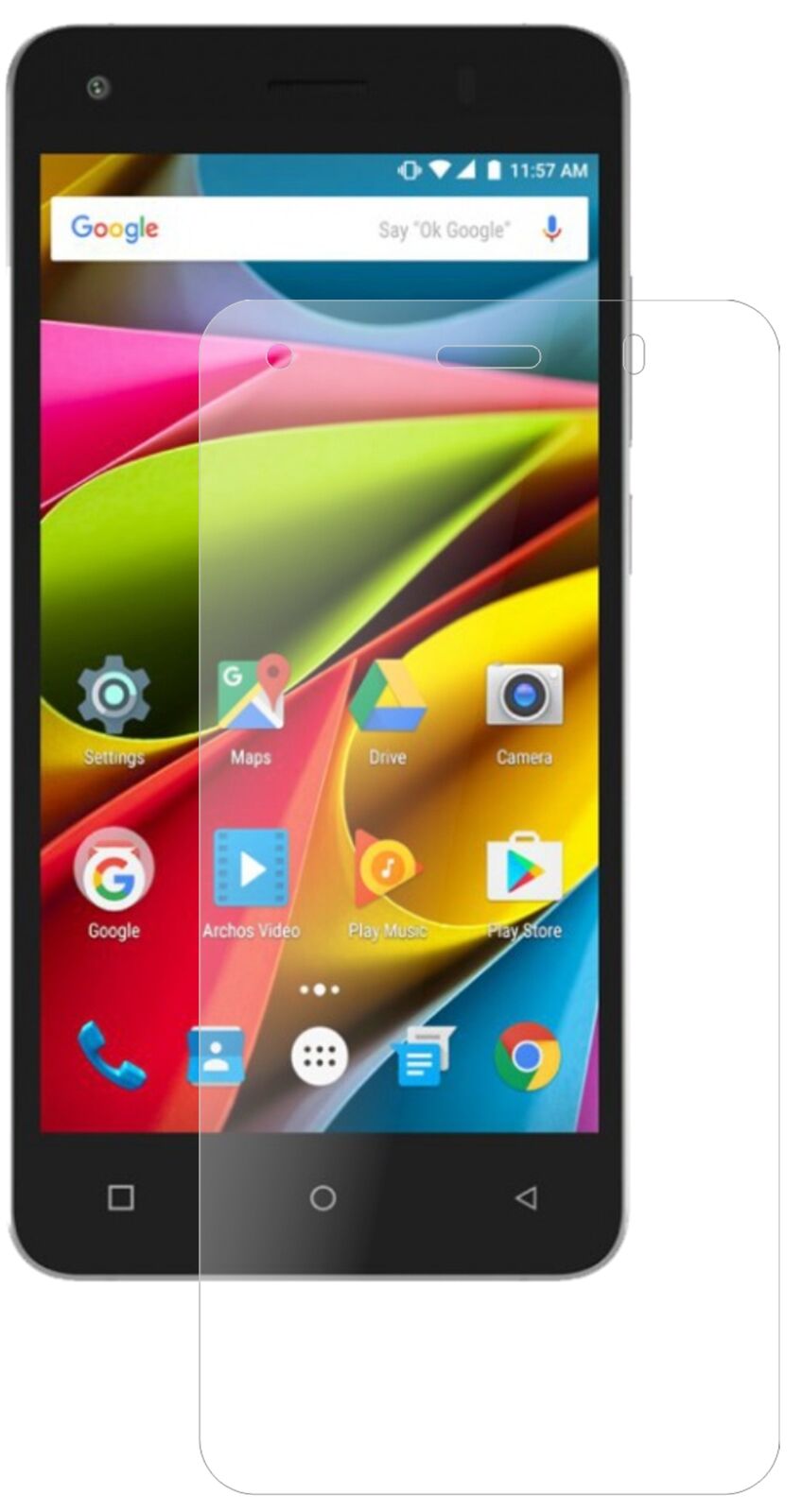 1x 9H Matte Screen Protector for Archos 50b Cobalt Lite Tempered Glass