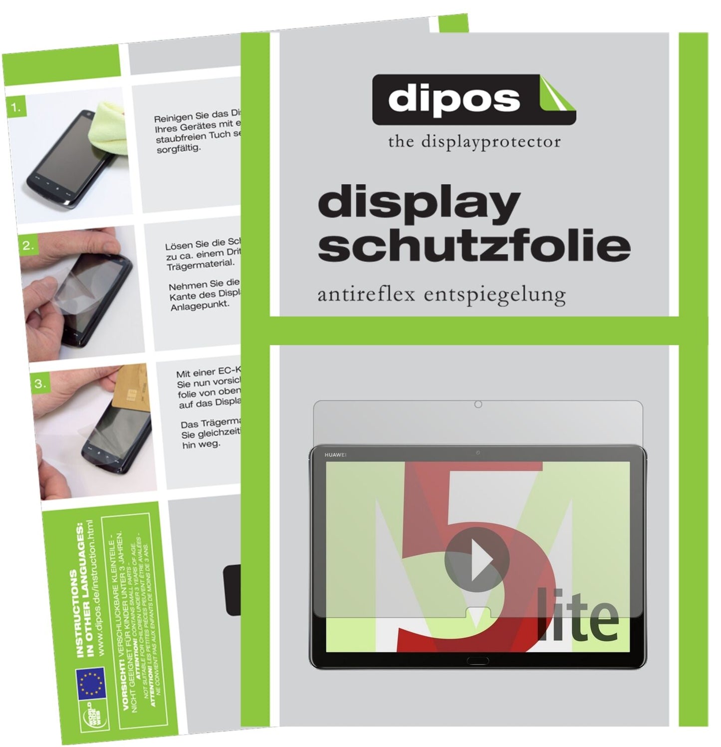 1x Schutzfolie matt für Huawei MediaPad M5 Lite Display-Schutzfolie