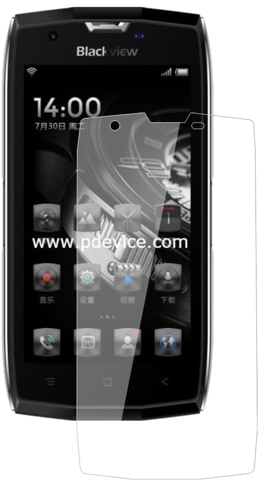 1x 9H Screen Protector for Blackview BV7000 Pro Tempered Glass