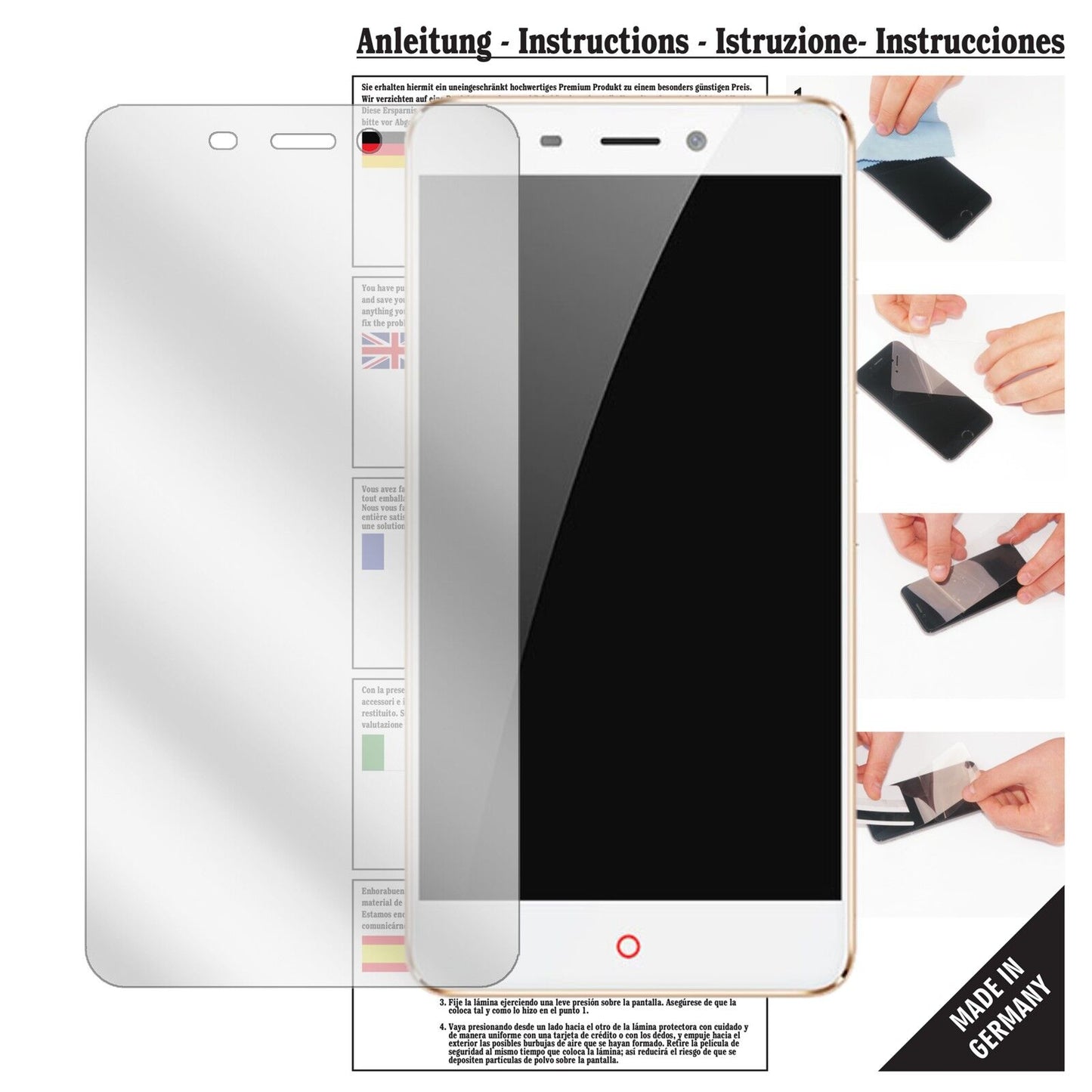 6x Screen Protector for ZTE Nubia N1 Crystal Clear