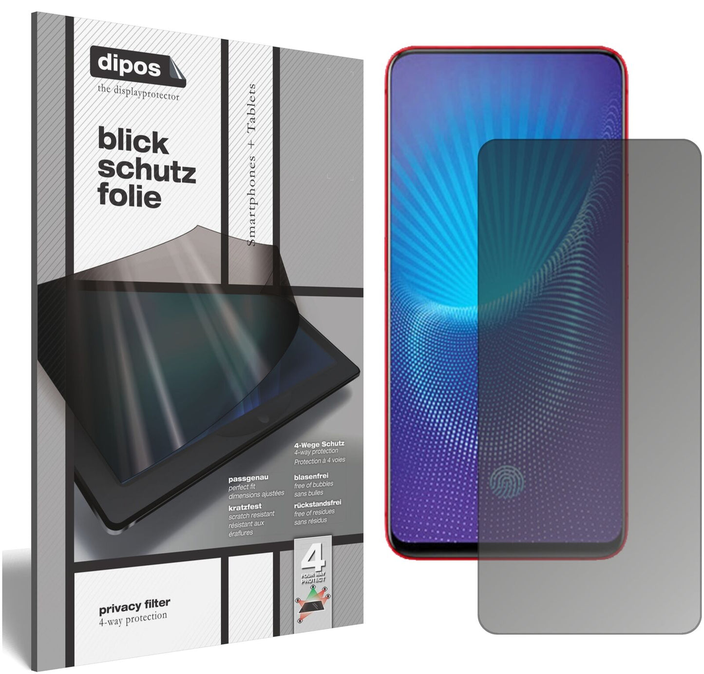 Blickschutzfolie für Vivo Nex matt Schutzfolie Privacy