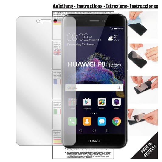 6x Screen Protector for Huawei P8 Lite 2017 Crystal Clear