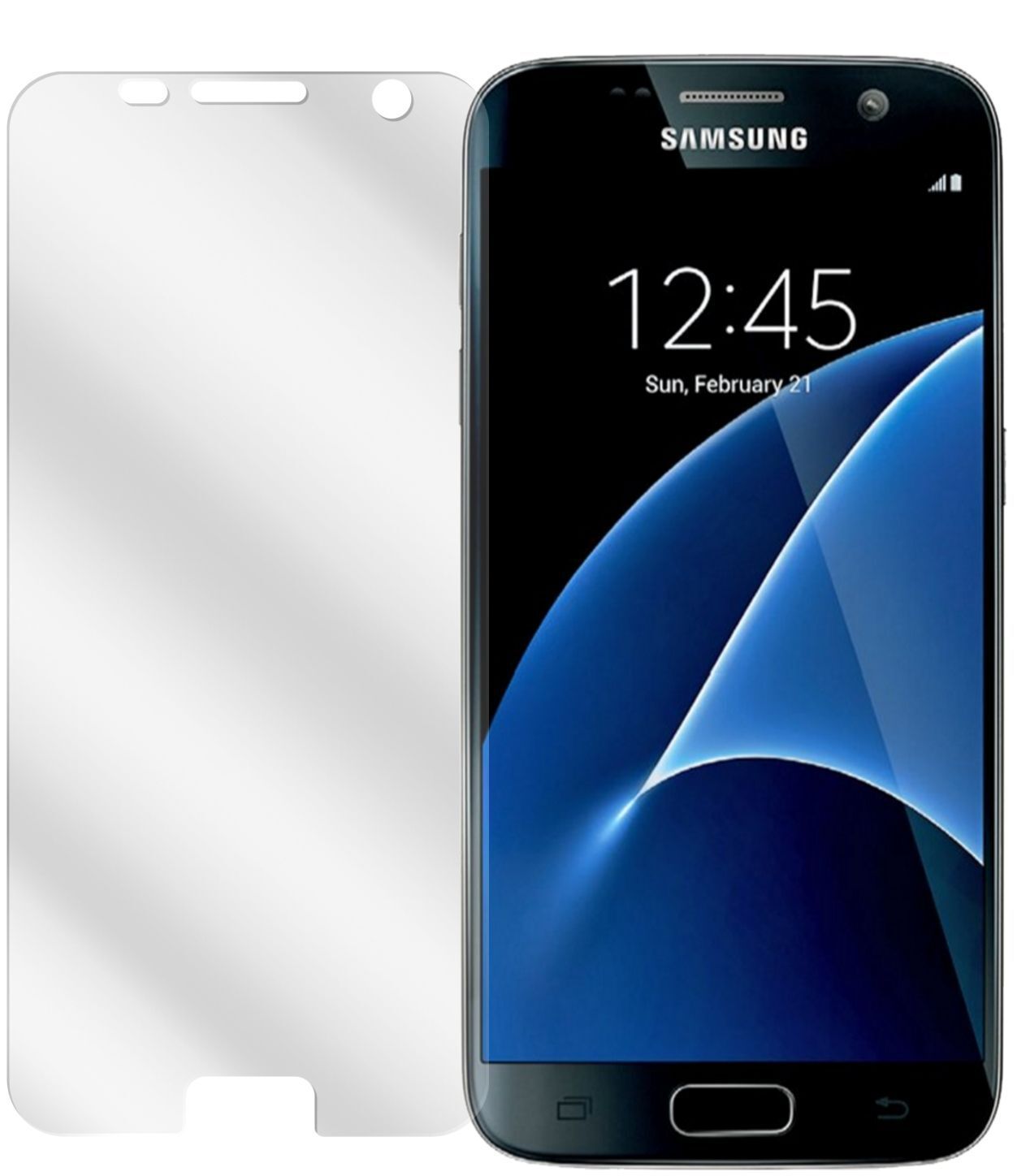 2x Schutzfolie klar für Galaxy S7 Samsung Display-Schutzfolie