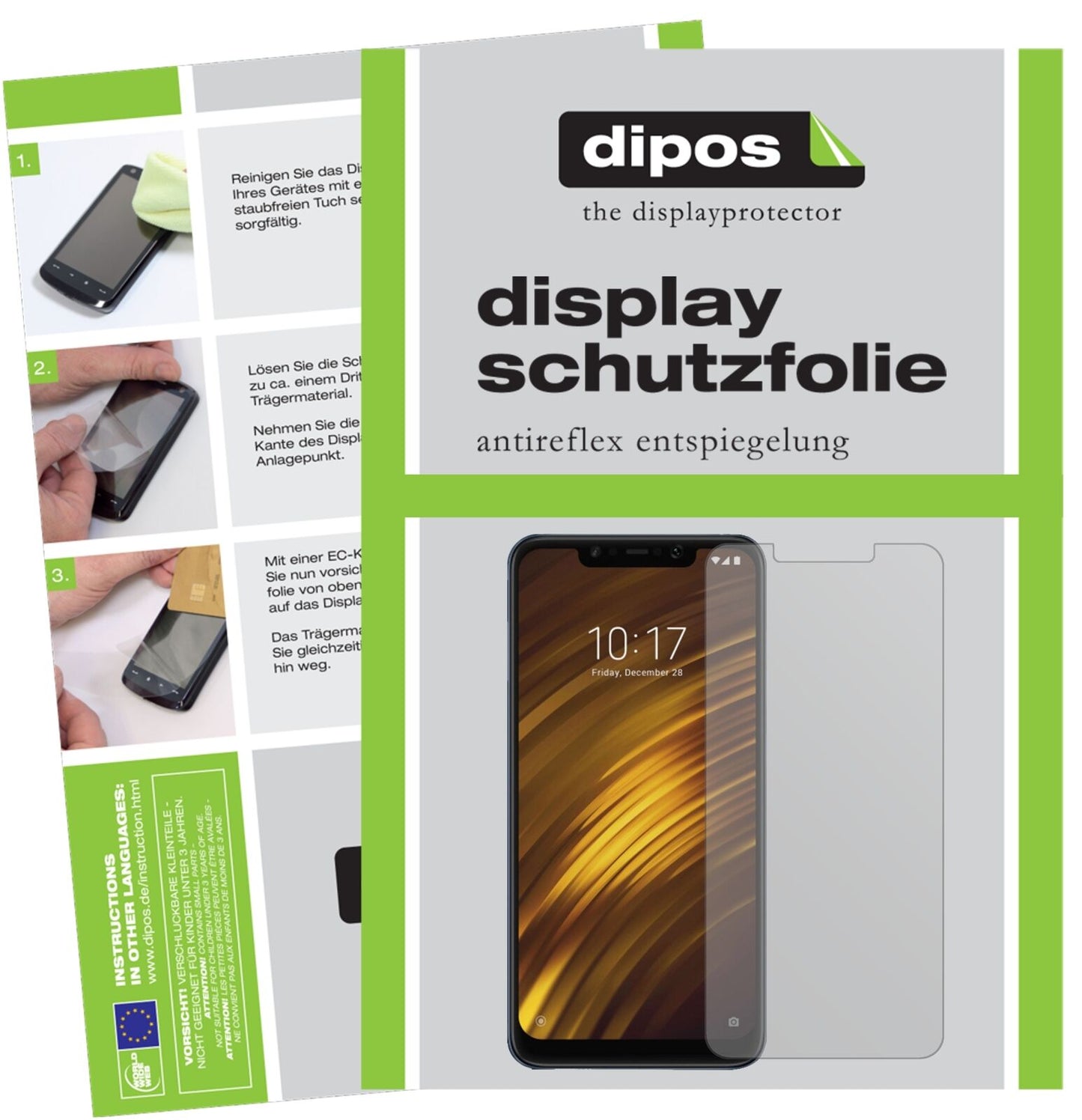 5x Schutzfolie matt für Xiaomi Pocophone F1 Display-Schutzfolie