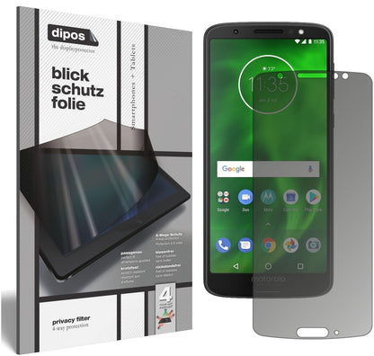 Blickschutzfolie für Lenovo Moto G6 matt Schutzfolie Privacy