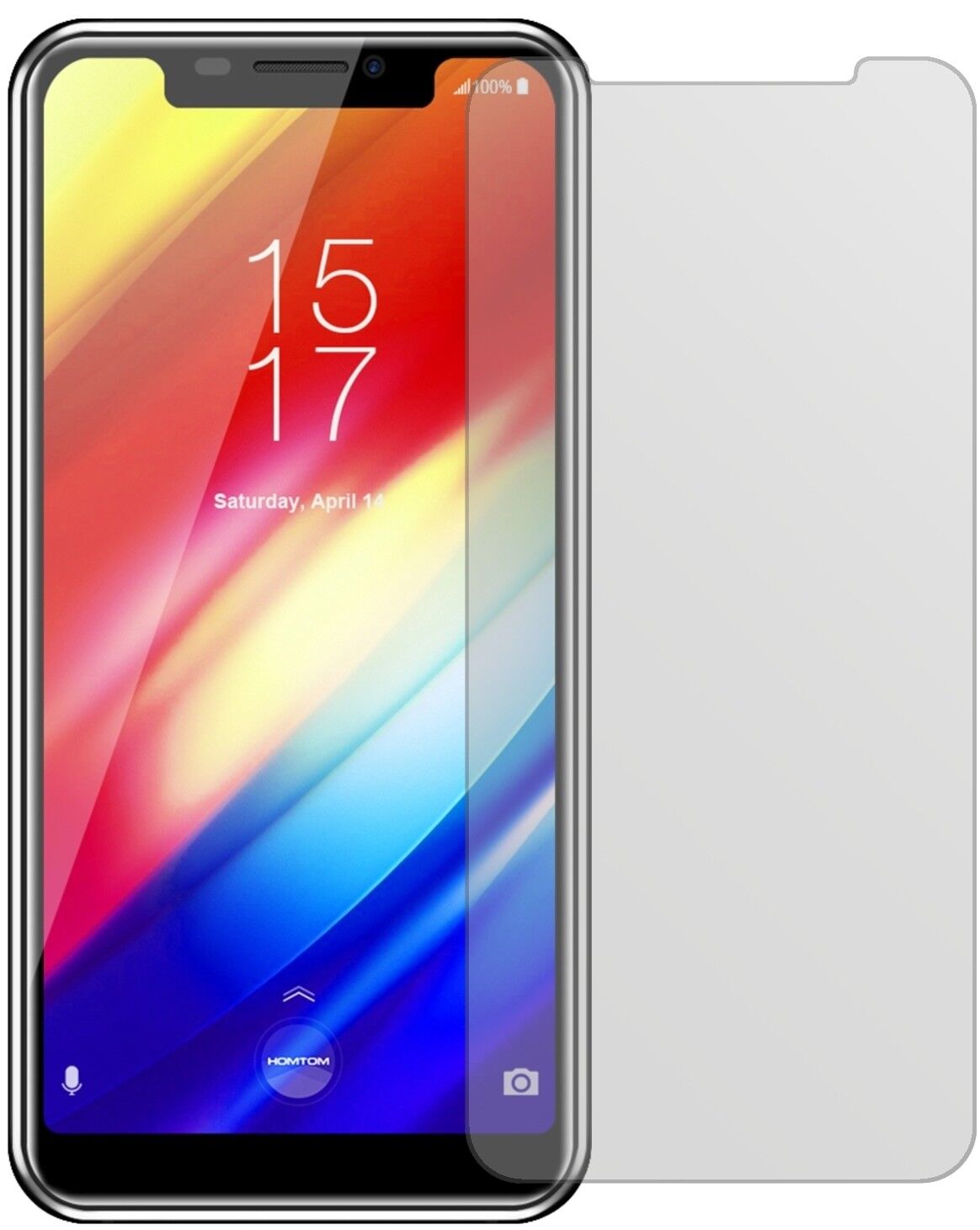 Matte Displayschutzfolie von dipos passend für HomTom H10, präziser Zuschnitt und blasenfrei montiert