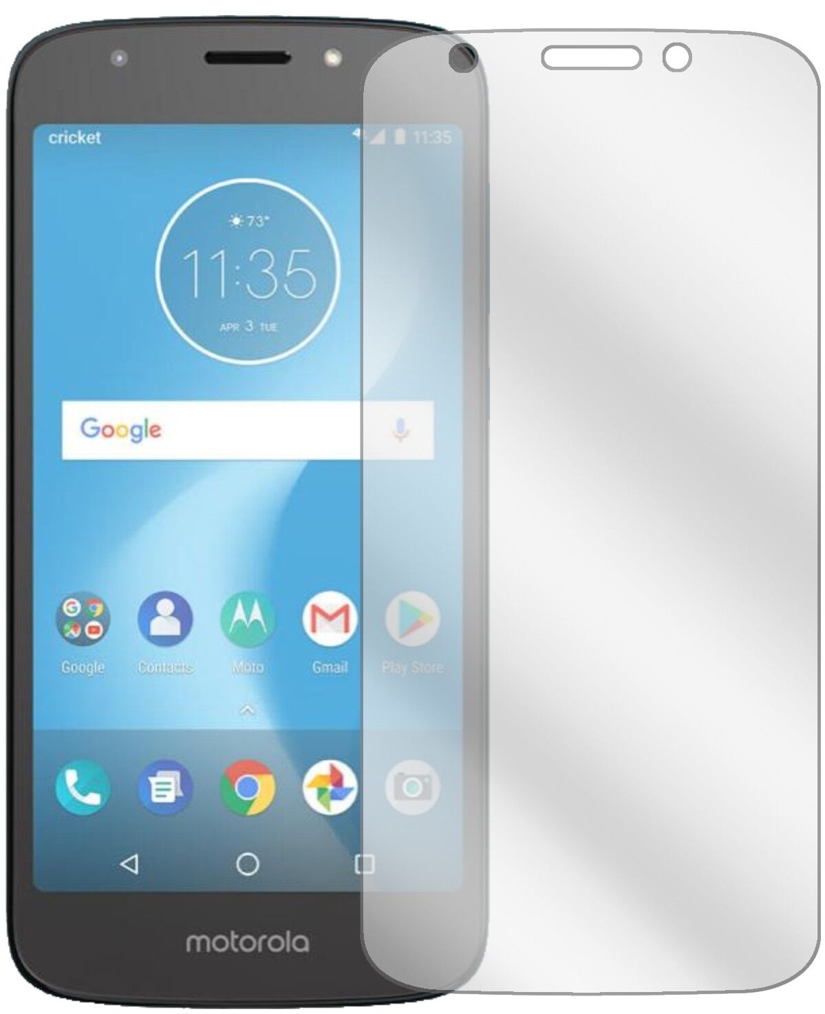 5x Schutzfolie klar für Motorola Moto E5 Play SD427 Display-Schutzfolie