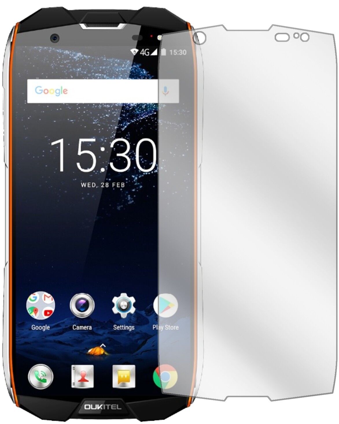 5x Schutzfolie klar für Oukitel WP5000 Display-Schutzfolie
