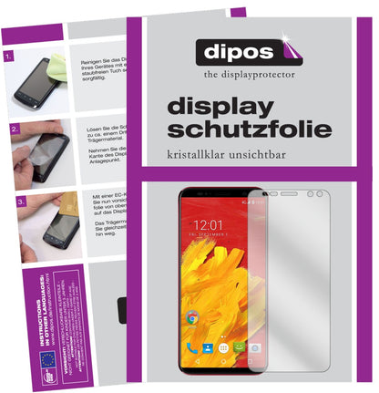 M-HorsePure 3 mit aufgebrachter dipos Displayschutzfolie, glasklare Darstellung ohne Einschränkungen