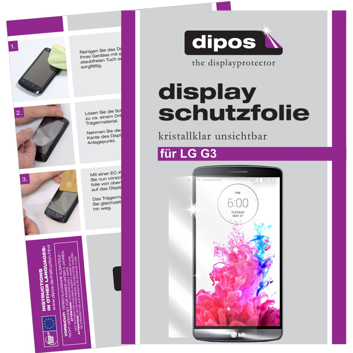 Screen Protector for LG G3 protection guard crystal clear