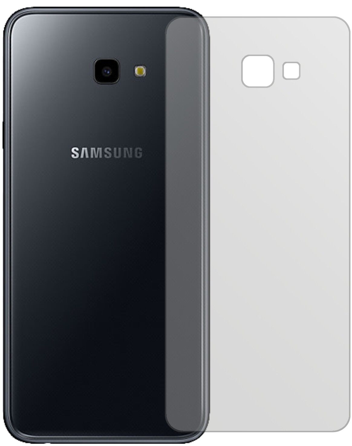 5x Schutzfolie matt für Samsung Galaxy J4 Plus (2018) Rückseite Display-Schutzfolie