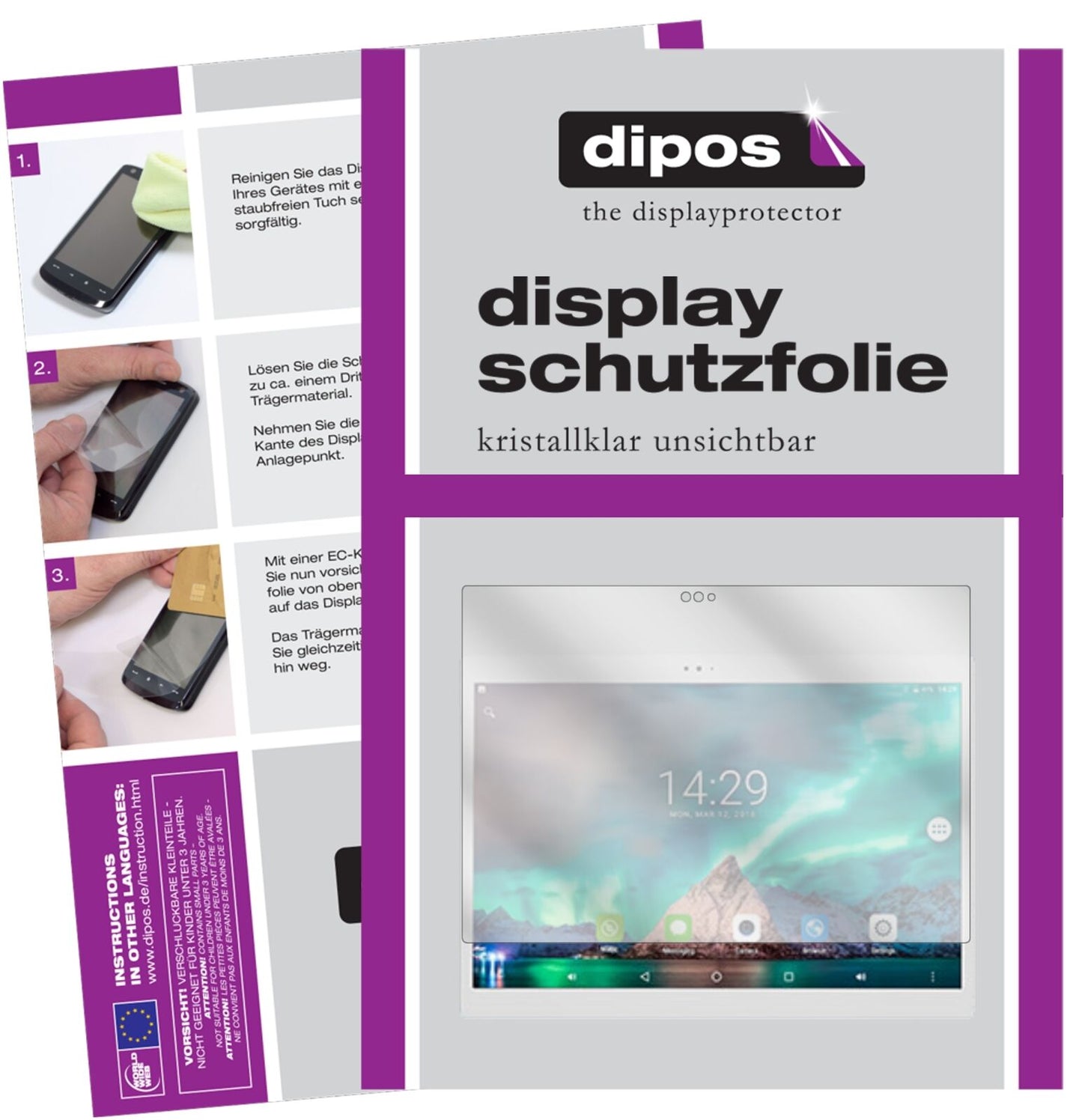1x Schutzfolie klar für Alldocube X Display-Schutzfolie