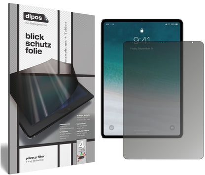 Blickschutzfolie für Apple iPad Pro 12.9 Zoll (2018) matt Schutzfolie Privacy