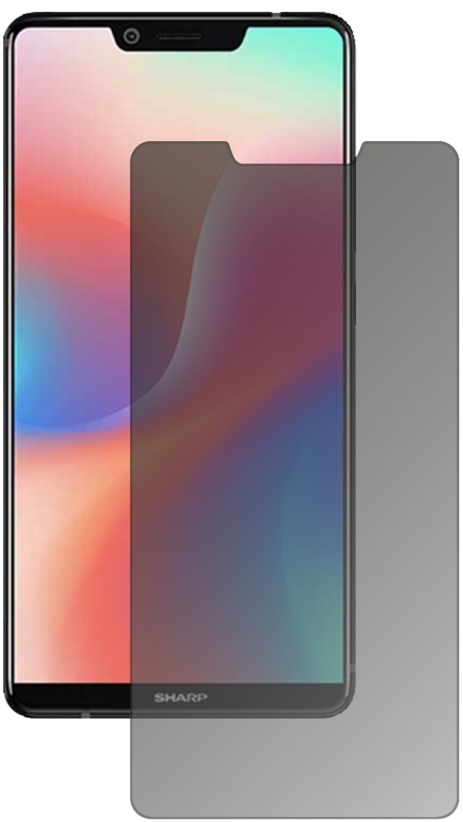 Blickschutzfolie für Sharp Aquos S3 High Edition matt Schutzfolie Privacy