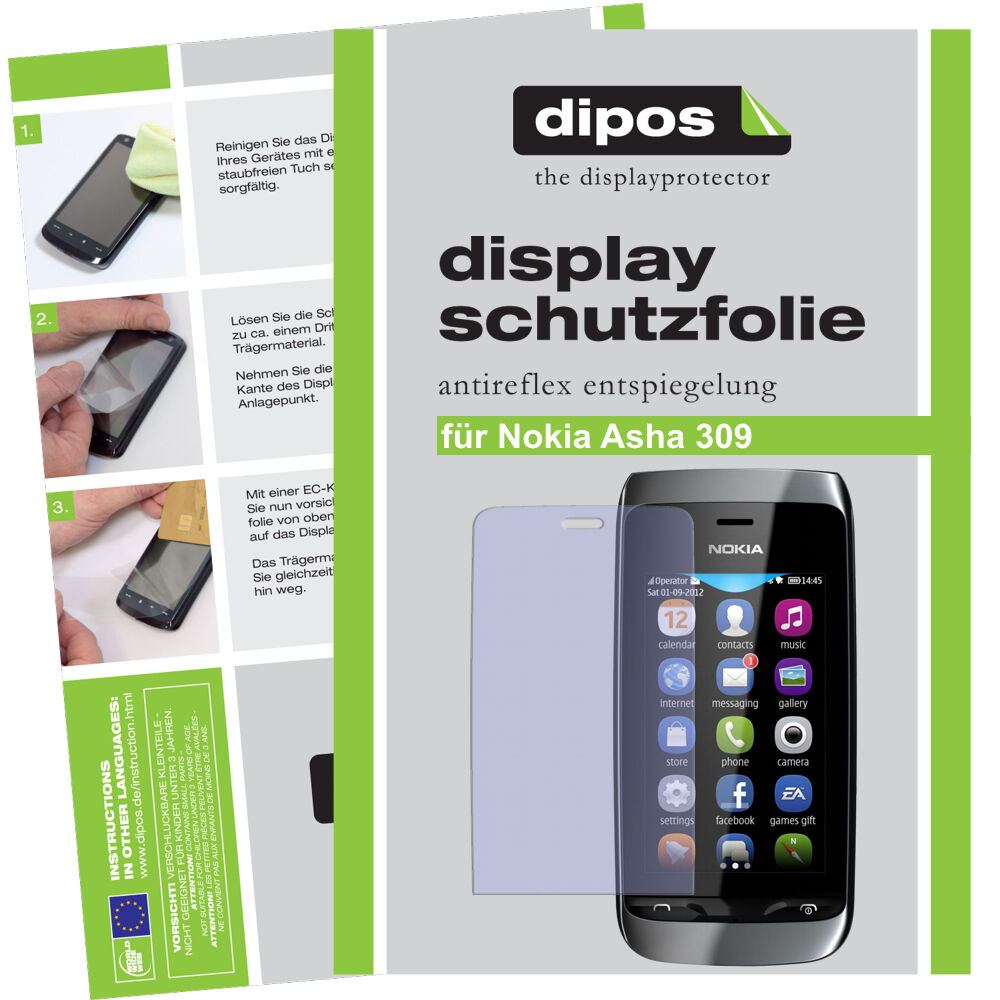 1x Screen Protector for Nokia Asha 309 protection guard anti glare