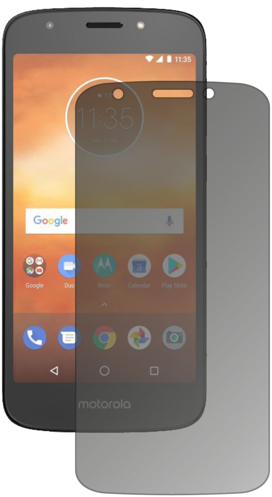 Blickschutzfolie für Motorola Moto E5 Play MSM8917 matt Schutzfolie Privacy