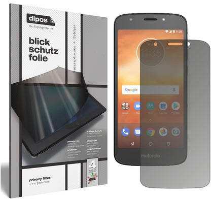 Blickschutzfolie für Motorola Moto E5 Play MSM8917 matt Schutzfolie Privacy