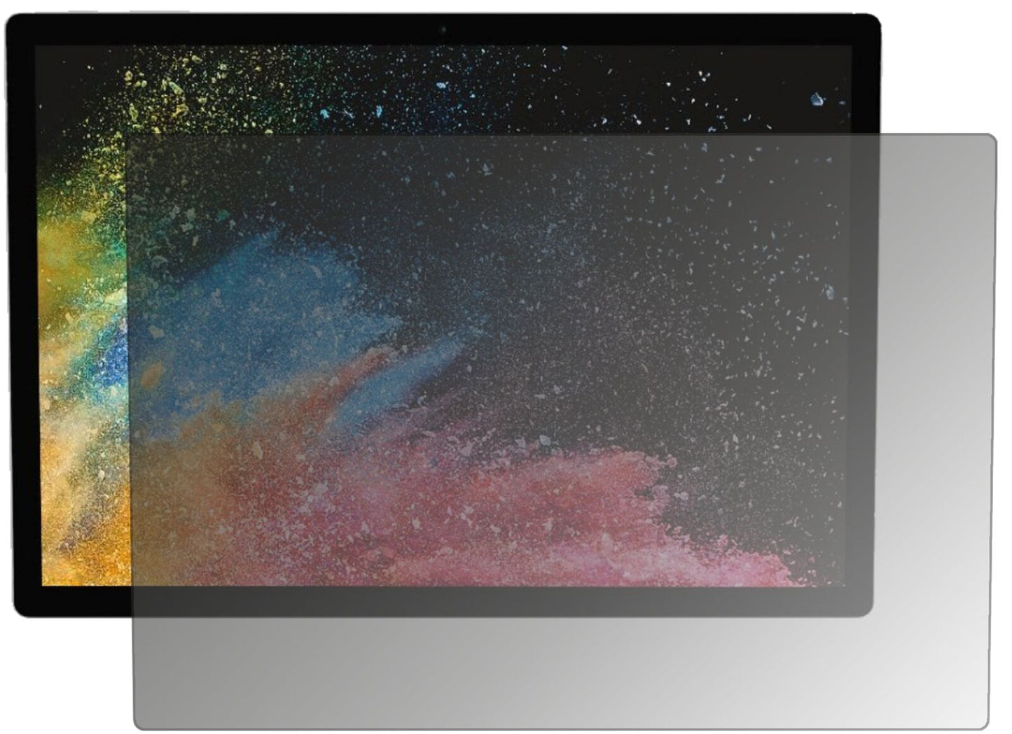 Blickschutzfolie von dipos passend für Microsoft Surface Book 2, präziser Zuschnitt und blasenfrei montiert