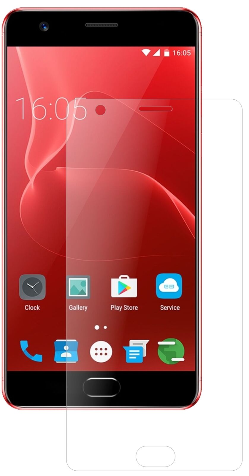 1x 9H Schutzfolie matt für Elephone P8 Max Panzerfolie