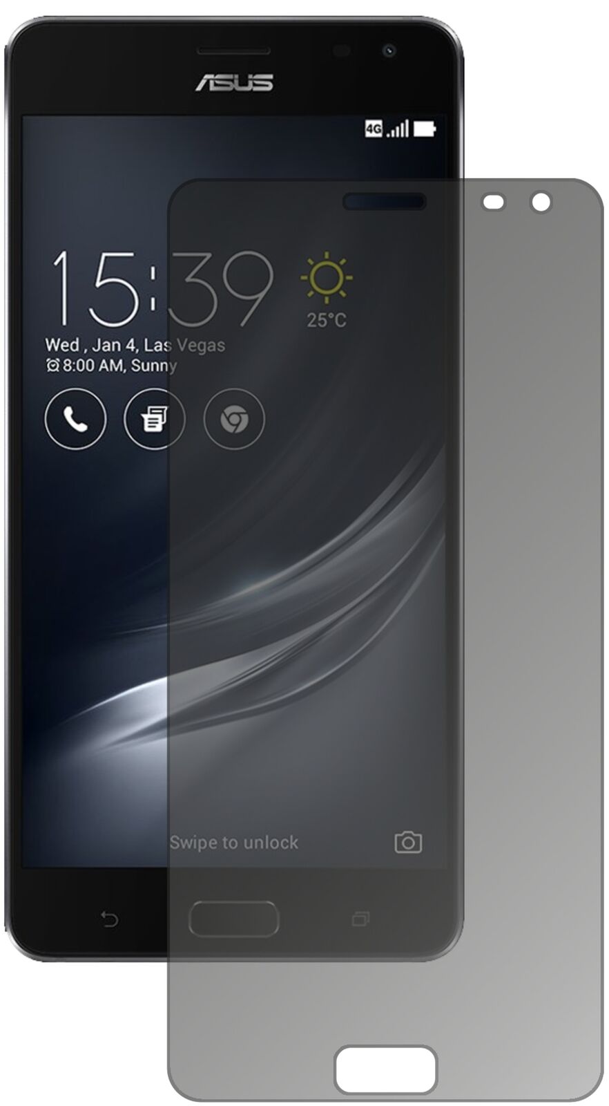 Blickschutzfolie für ASUS ZenFone Ares ZS572KL matt Schutzfolie Privacy