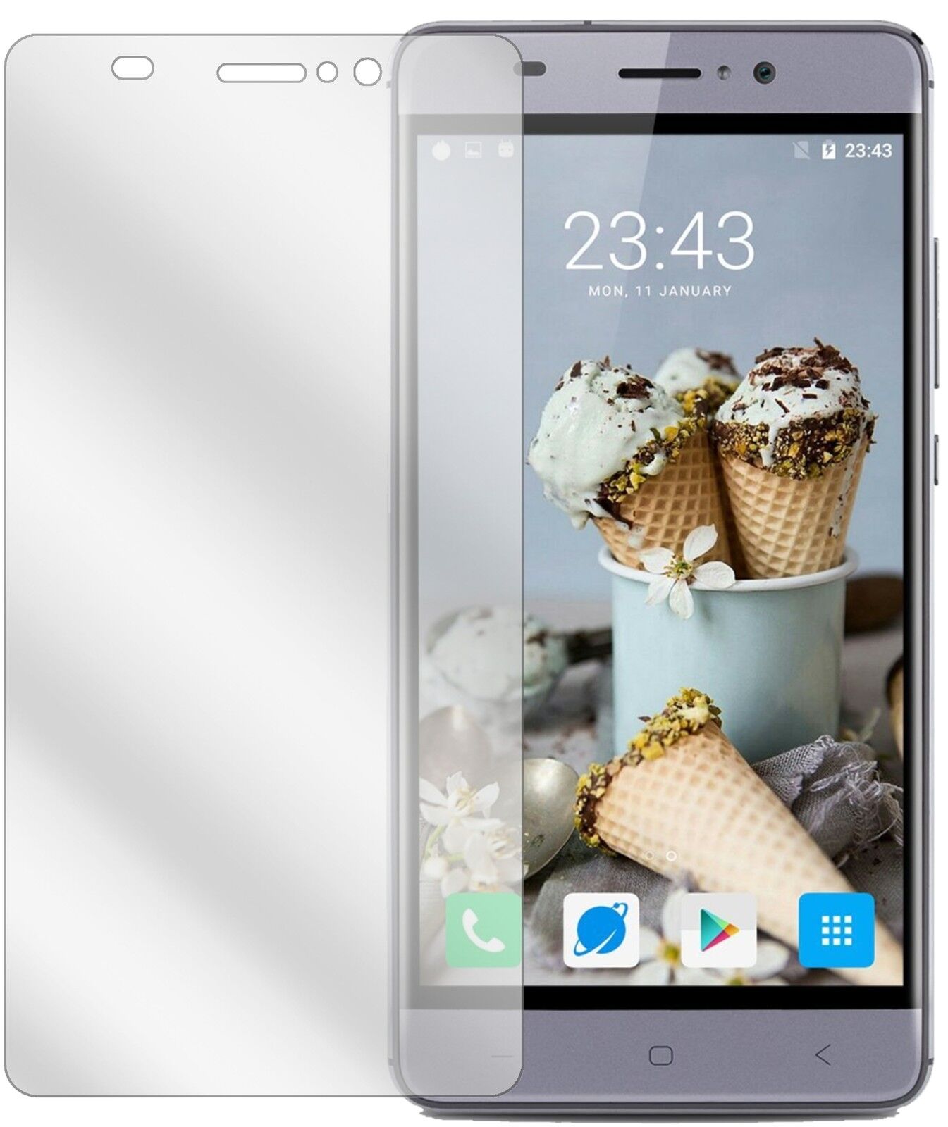 6x Schutzfolie klar für Landvo XM300 Display-Schutzfolie