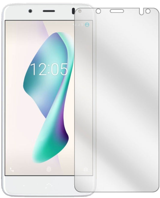 Klare Displayschutzfolie von dipos passend für BQ Aquaris VS, präziser Zuschnitt und blasenfrei montiert