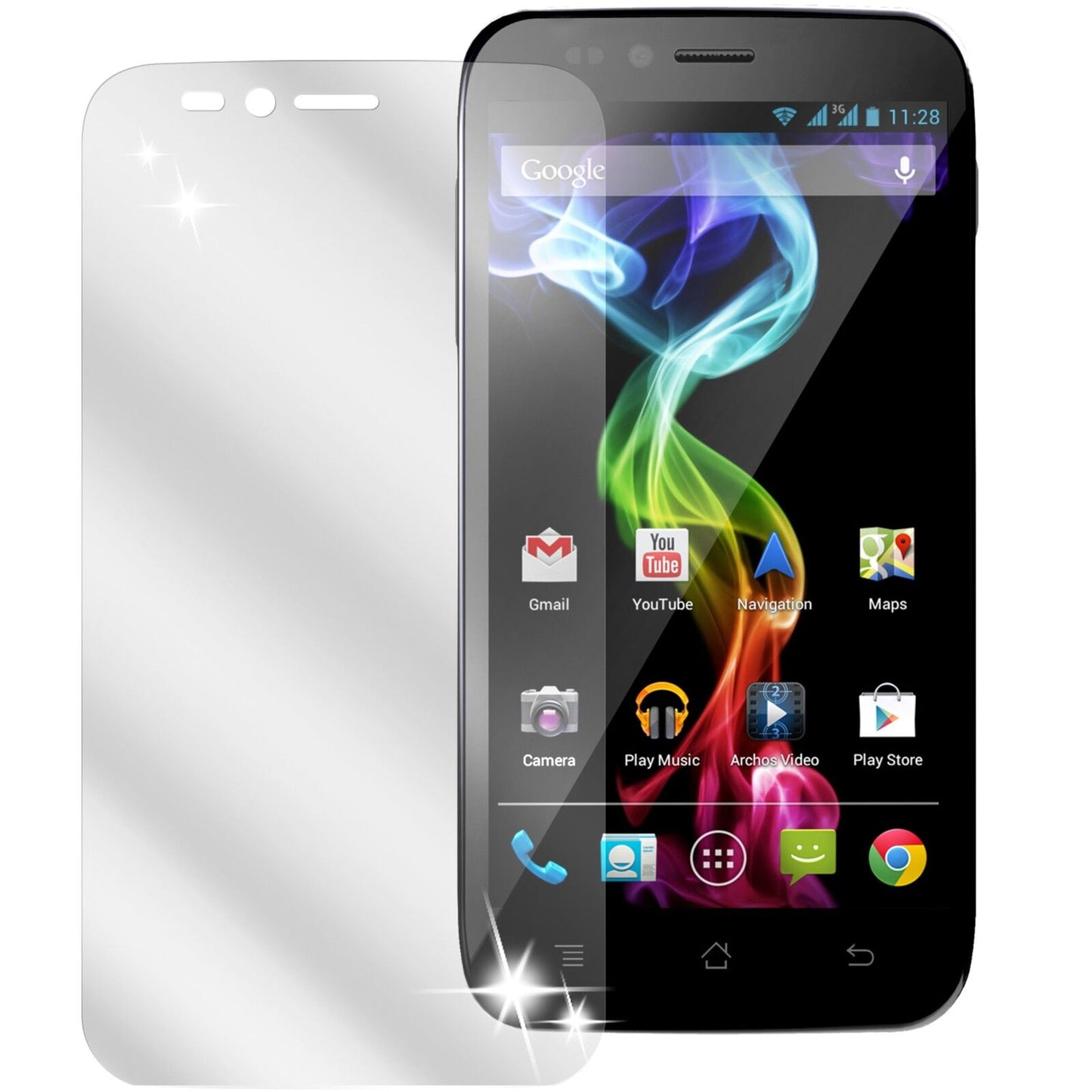 2x Schutzfolie klar für 50 Platinum Archos Display-Schutzfolie