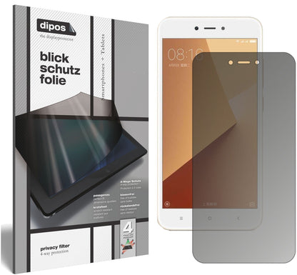 Blickschutzfolie für Xiaomi Redmi Note 5A matt Schutzfolie Privacy