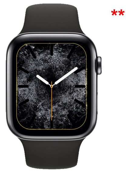 Dünne und klare Folie passend zugeschnitten für Apple Watch Series 4 44mm