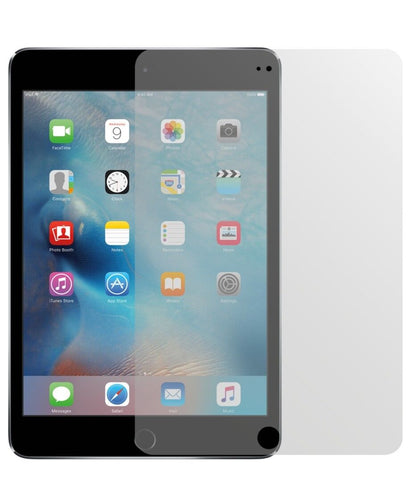 iPad Mini 4Apple mit aufgebrachter dipos Displayschutzfolie, die lästige Fingerabdrücke minimiert