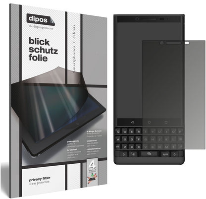 Blickschutzfolie für Blackberry Key 2 matt Schutzfolie Privacy