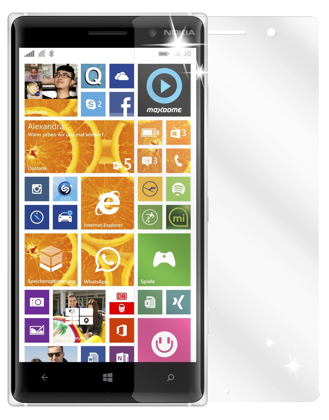 6x Schutzfolie klar für Lumia 830 Nokia Display-Schutzfolie