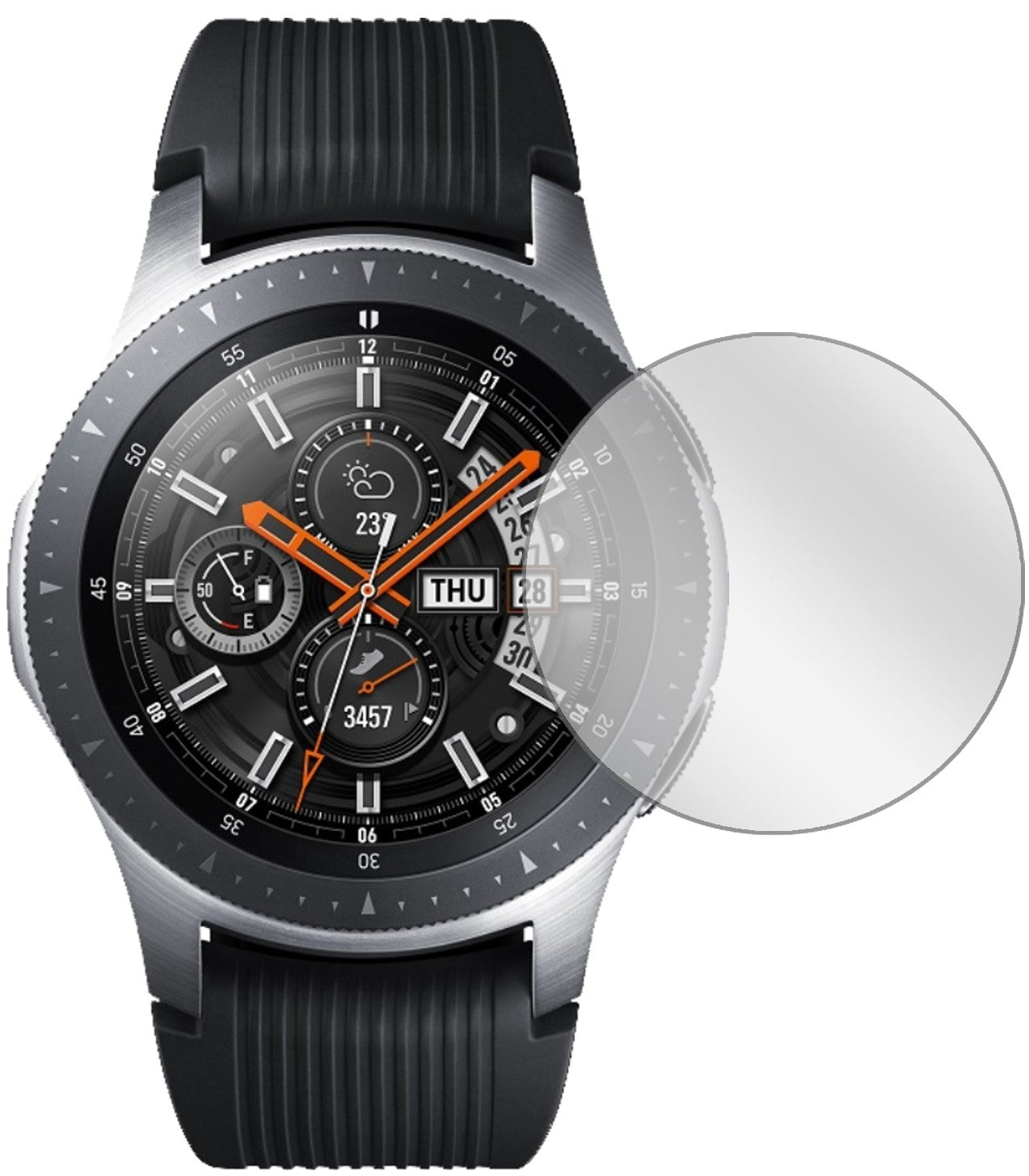 5x Schutzfolie klar für Samsung Galaxy Watch 46mm Display-Schutzfolie