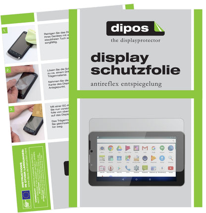 1x Schutzfolie matt für Krüger&Matz KM0701.1 Display-Schutzfolie
