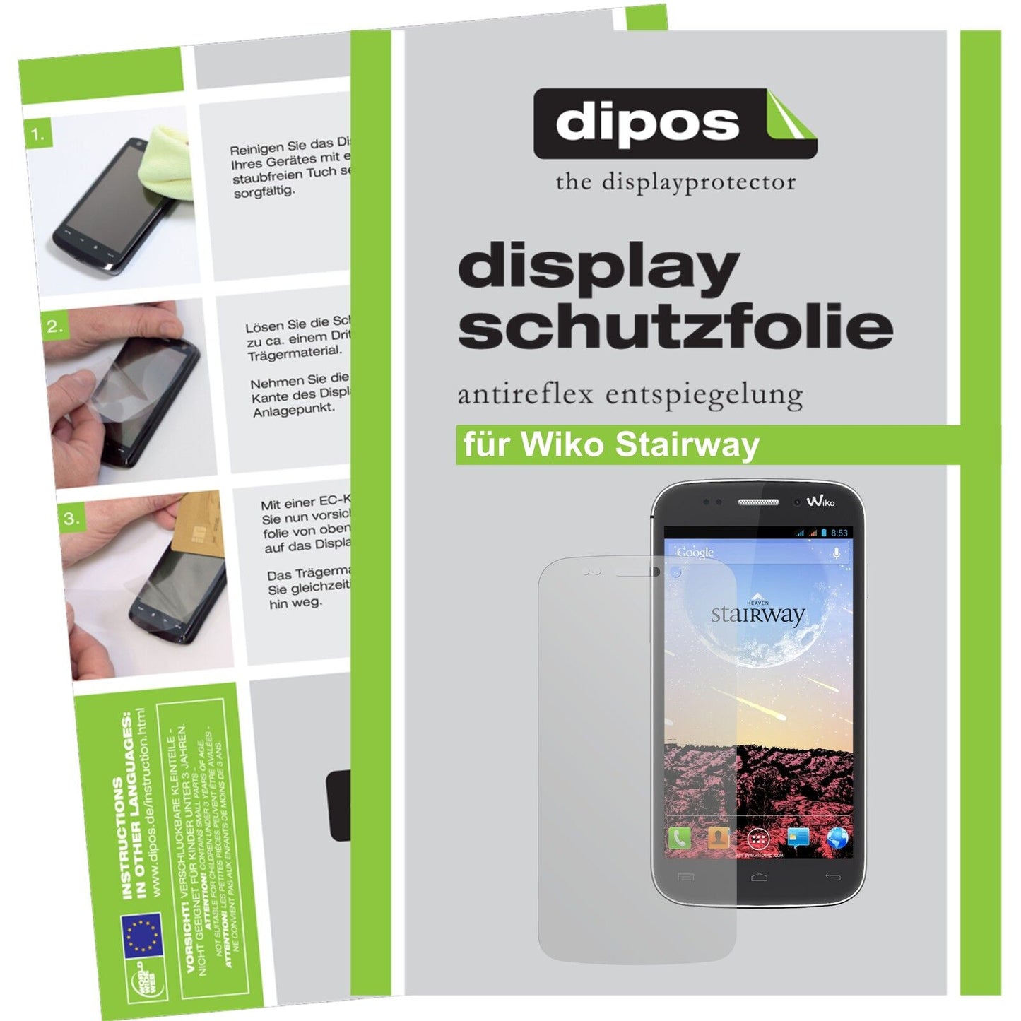 2x Schutzfolie matt für Stairway Wiko Display-Schutzfolie