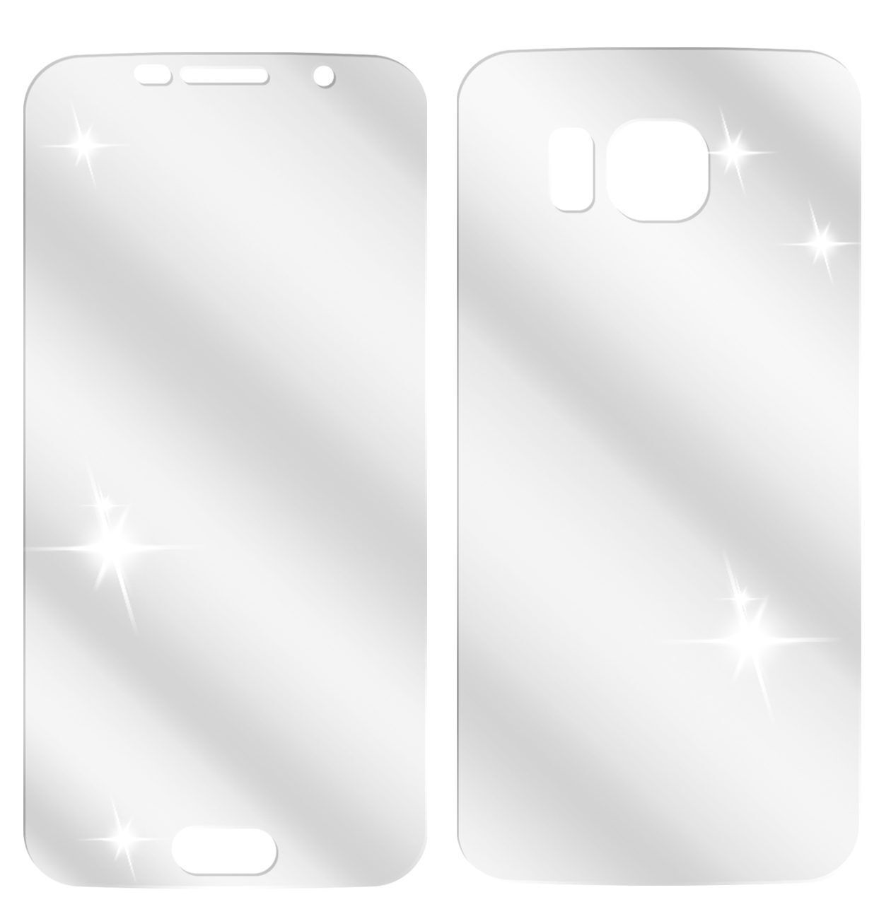 4x Schutzfolie klar für Galaxy S6 Samsung Display-Schutzfolie