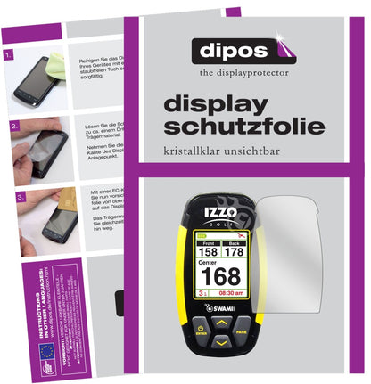 2x Schutzfolie klar für Izzo Swami 4000 Display-Schutzfolie