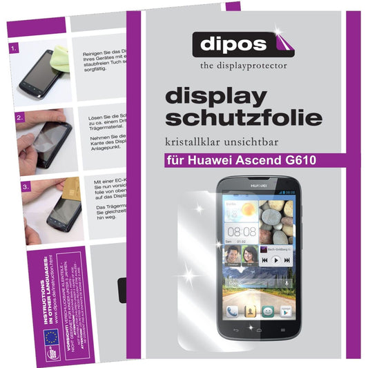 dipos 2x Clear Screen Protector for Huawei Ascend G610