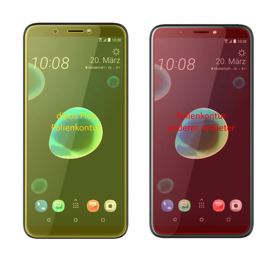 2x 3D Full Cover Screen Protector for HTC Desire 12 Plus