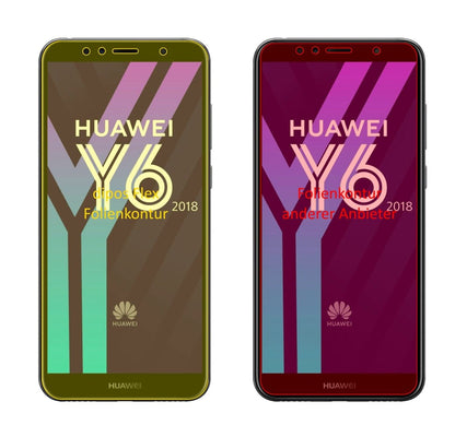 2x 3D Full Cover Screen Protector for Huawei Y6 (2018)