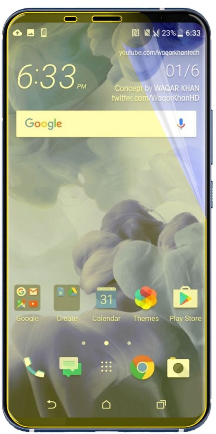 2x 3D Full Cover Screen Protector for HTC U11 Plus