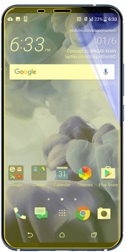 2x 3D Full Cover Screen Protector for HTC U11 Plus