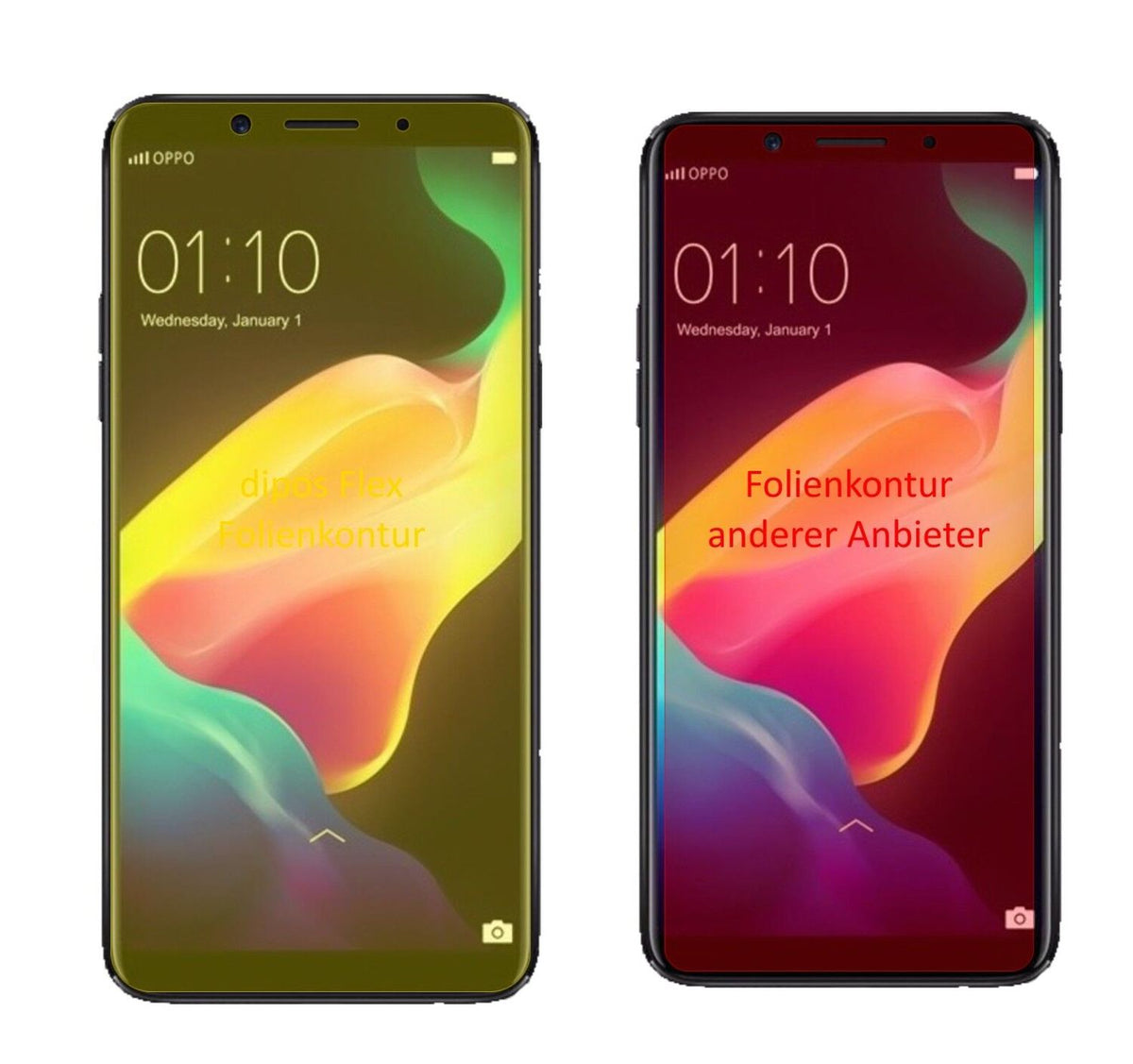 2x 3D Full Cover Screen Protector for Oppo F5 Youth