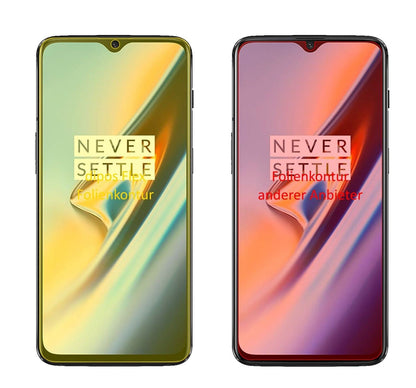 2x Full Cover Screen Protector for OnePlus 6T – Covers Curved Edges | dipos