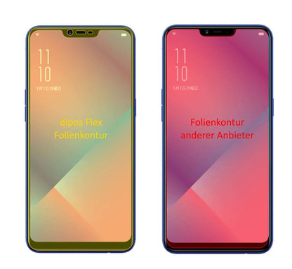 2x Full Cover Screen Protector for Oppo R15 Neo – Covers Curved Edges | dipos