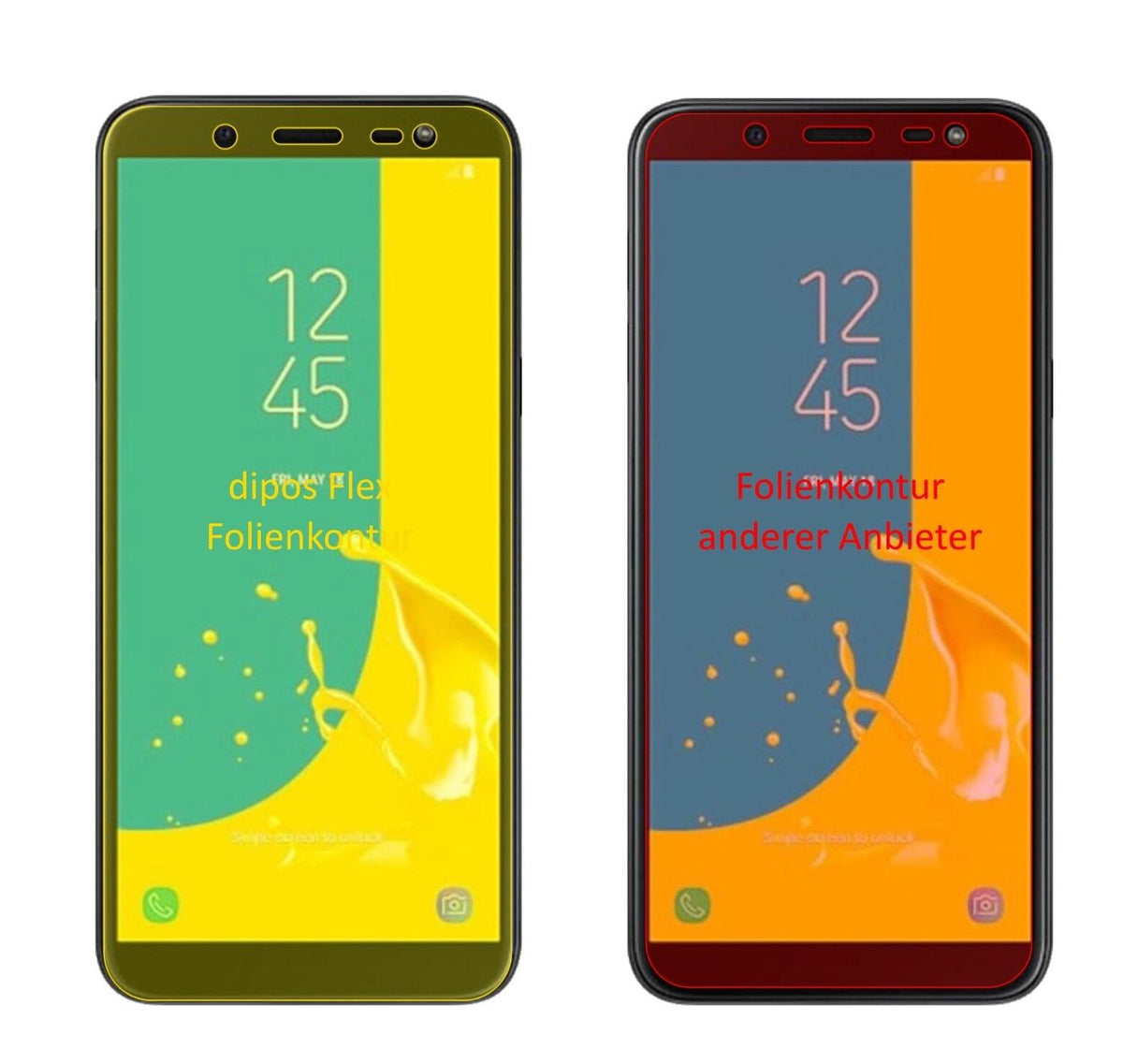 2x 3D Full Cover Screen Protector for Samsung Galaxy J6 (2018)