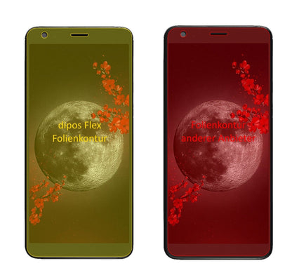 2x Full Cover Screen Protector for Sharp B10 – Covers Curved Edges | dipos