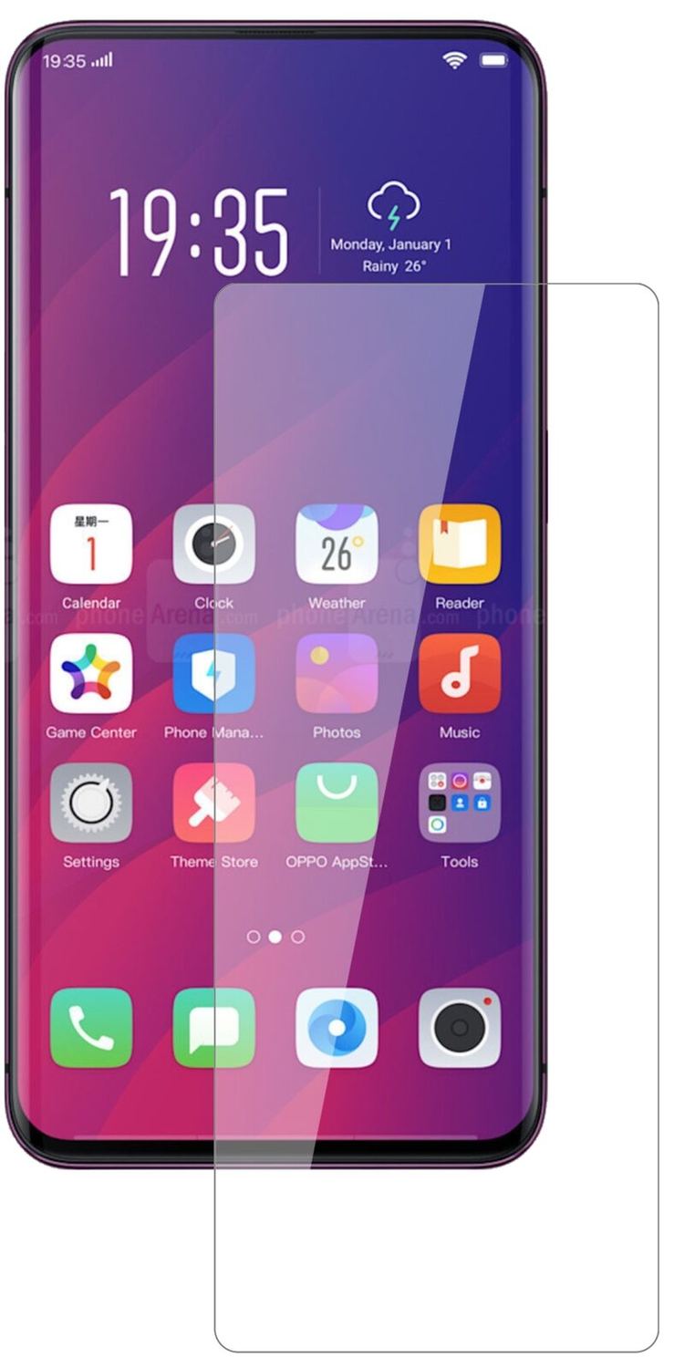 1x 9H Screen Protector for Oppo Find X