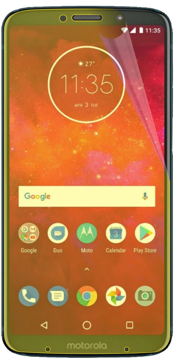 2x Full Cover Screen Protector for Motorola Moto Z3 Play – Covers Curved Edges | dipos